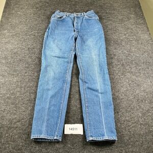 VTG Lee Jeans Womens Made in USA 12 Blue Denim Cotton Medium Wash 5 Pocket